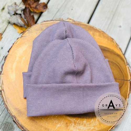 MAUVE REVERSIBLE SLOUCH BEANIE  (Baby, Toddler, Child)