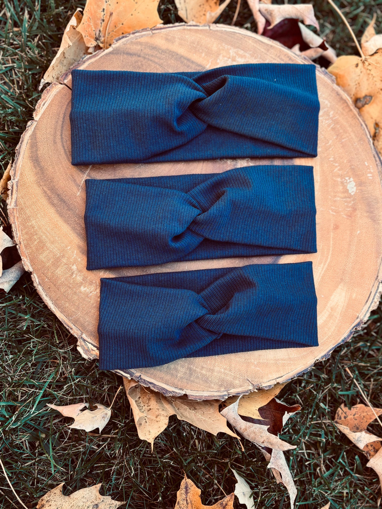 NAVY BLUE TWIST HEADBAND (Adult)