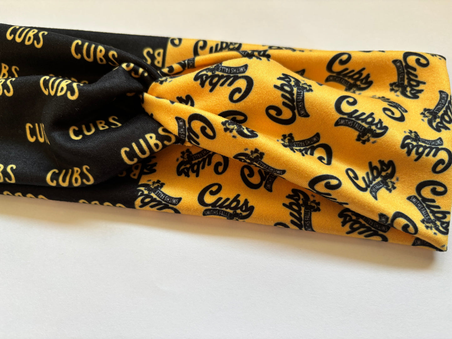 CUBS HOCKEY HANDMADE TWIST HEADBAND