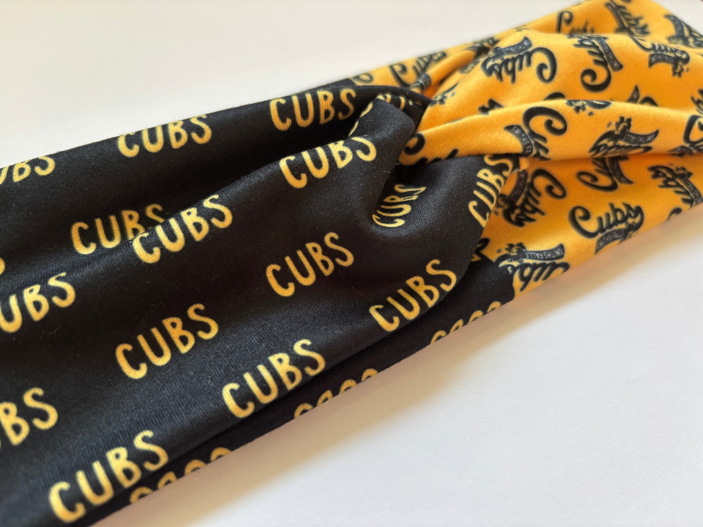 CUBS HOCKEY HANDMADE TWIST HEADBAND